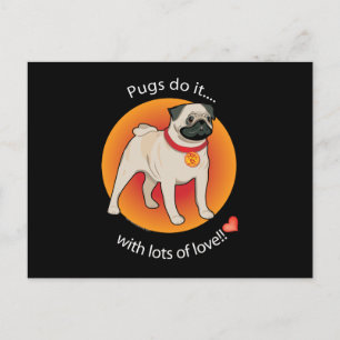 Love Pug Briefkaart