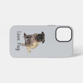 Love Pug iPhone Hoesje (Achterkant horizontaal)