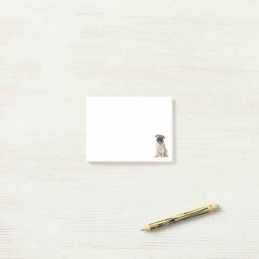 Love Pug Puppy Dog Post IT Sticky Notes (Op bureau)