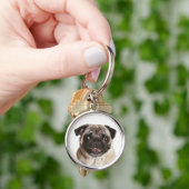 Love Pug Puppy Dog Sleutelhanger (Hand)