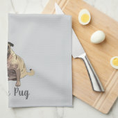 Love Pug Theedoek (Quarter Fold)