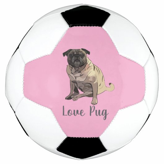 Love Pug Voetbal (Voorkant)