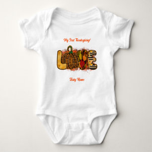 Love Pumpkin Autumn Customize Romper