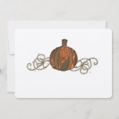 Love Pumpkin Autumn Wedding Invitation Kaart (Achterkant)