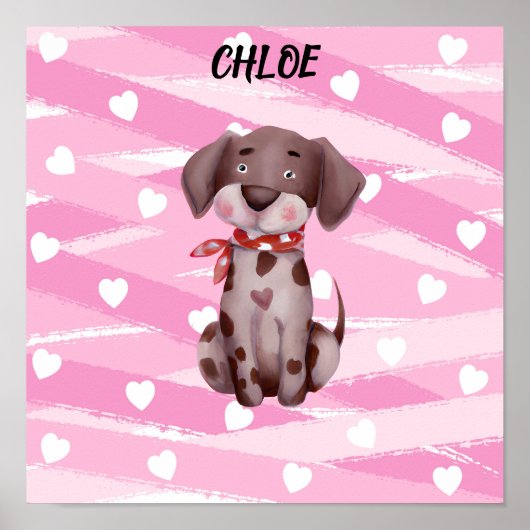 "LOVE PUPPY" MET POSTER VAN DE KIJK EN DE WITTE HO (Voorkant)