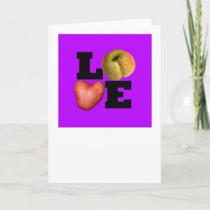 LOVE Purple Valentine Carte de voeux