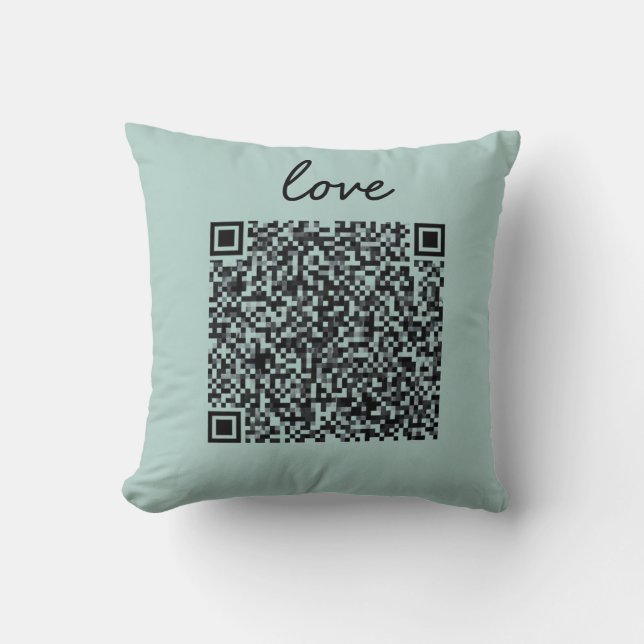 Love QR-code Kussen (Voorkant)
