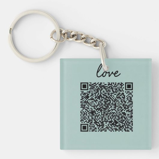 Love QR-code Sleutelhanger (voorkant)