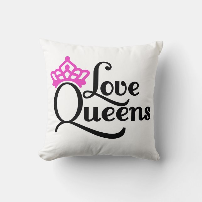 Love Queens Decorative Pillow Kussen (Voorkant)
