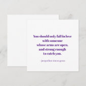 Love quote aankondiging (Voorkant / Achterkant)