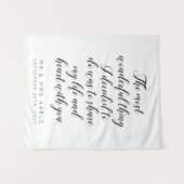 Love Quote Calligraphy Style Weddenschap Backdrop Wandkleed (Voorkant (horizontaal))