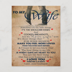 Love Quote for Wife, Wife Birthday, Weddenschap Co Flyer