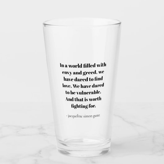 Love quote glas (Voorkant)