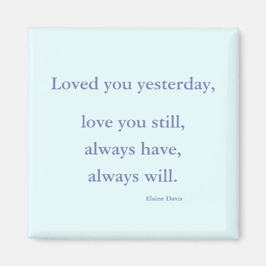 Love Quote Magnet Magneet (Voorkant)