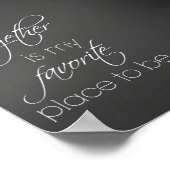 Love Quote: Samen is mijn favoriete plek Poster (Hoek)