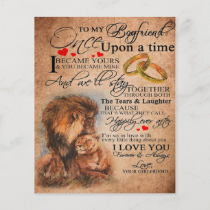 Love Quote voor Boyvriend, Boyvriend Birthday Gift Flyer