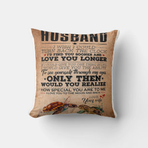 Love Quote voor Husband Gift Idea, Husband Birthda Kussen