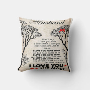 Love Quote voor Husband Gift Idea, Husband Birthda Kussen