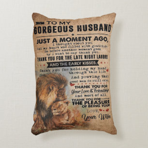 Love Quote voor Husband Lovely Gift Accent Kussen