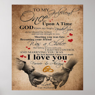 Love Quote voor Vriendin Cadeau van de familie C Poster