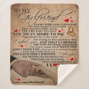 Love Quote voor Vriendin   Cute Decor Cft Sherpa Deken