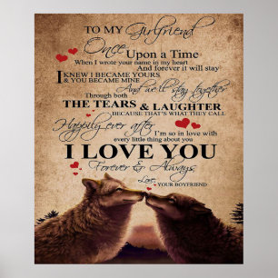 Love Quote Voor Vriendin   Cute Familie Cadeau Poster
