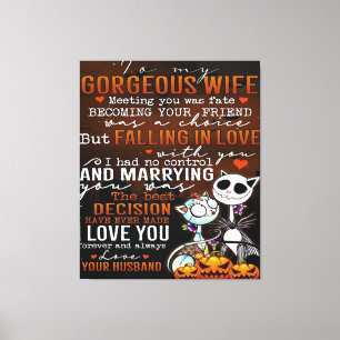 Love Quote voor Wife Trendy Cadeau voor vrouw Canvas Afdruk