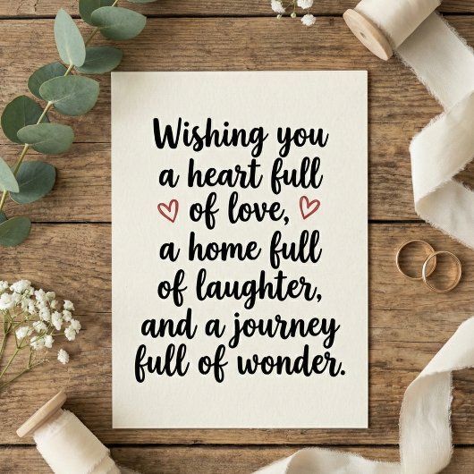 Love Quote Wedding Engagement Party Kaart