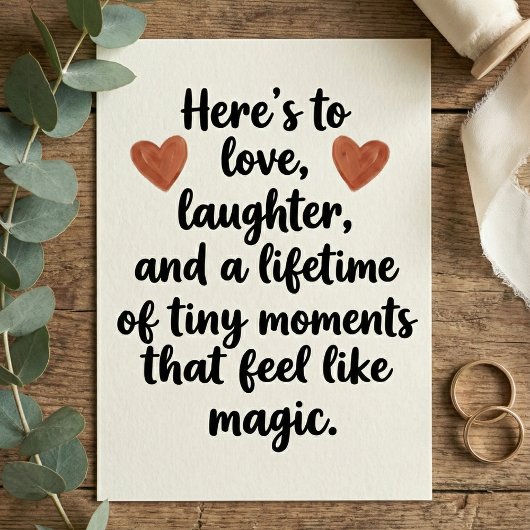 Love Quote Wedding Engagement Party Kaart