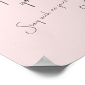 Love Quote Wedding Valentijnsdag Blush Pink Poster (Hoek)