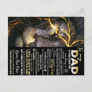 Love Quotes Letter, to my Dad Gift, Aankondigingskaart