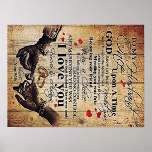 Love Quotes To My Husband, Home Decor Poster