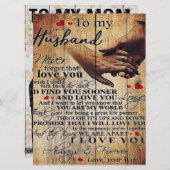 Love Quottes Gift | Naar mijn Cadeau voor man en v Menu (Voorkant / Achterkant)