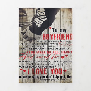 Love Quottes to Husband Brief van mijn echtgenoo Drieluik Aankondiging