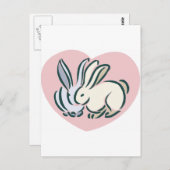 Love Rabbits Briefkaart (Voorkant / Achterkant)