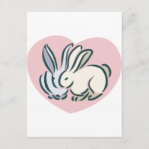 Love Rabbits Briefkaart