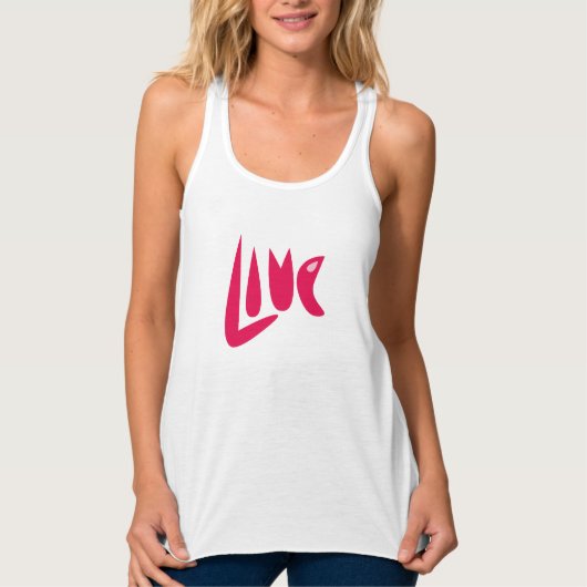 "Love" Racerback Tanktop (Voorkant)