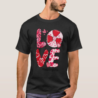 LOVE Radiology Heart Radiologist Life Valentine's  T-shirt