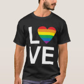 LOVE RAINBOW COEUR T-shirt (Devant)