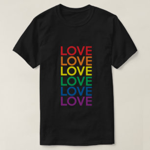 LOVE RAINBOW EQUALITY LGBTQI GAY LESBIAN PRIORITEI T-SHIRT