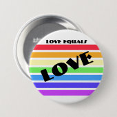 Love Rainbow Flag Stripes Ronde Button 7,6 Cm (Voorkant /achterkant)