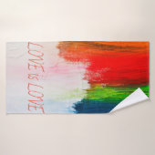 Love Rainbow Pride LBGQT Badhanddoek (Badhanddoek)