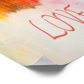 Love Rainbow Pride LBGQT Poster (Hoek)