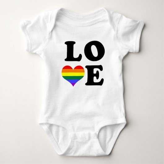 Love Rainbow Pride Romper (Voorkant)
