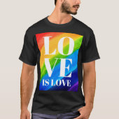 Love Rainbow Pride T-shirt (Voorkant)