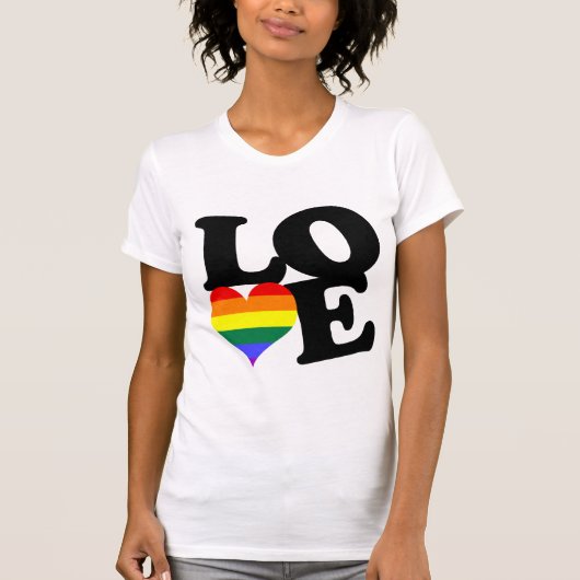 Love Rainbow Pride T-shirt (Voorkant)