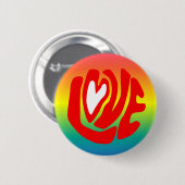 Love Rainbow Ronde Button 5,7 Cm (Voorkant /achterkant)