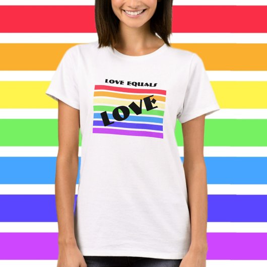 Love Rainbow Stripes T-shirt