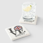 LOVE Reading England Stenen Onderzetter (Zijkant)