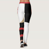 Love Red Black White Original Dynamic Trendy Girly Leggings (Achterkant)